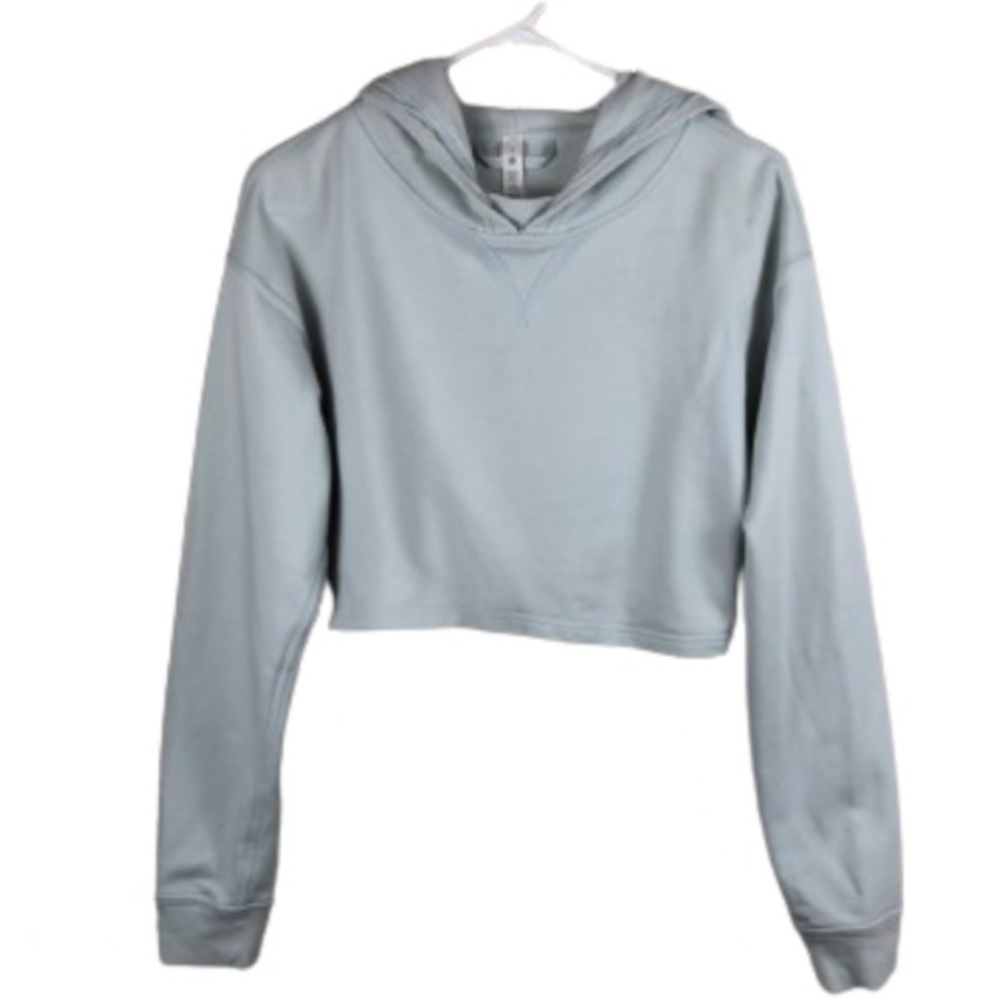 Lululemon Hoodie Women’s Size 8 All Yours Cropped Light Blue Long Sleeves Hood